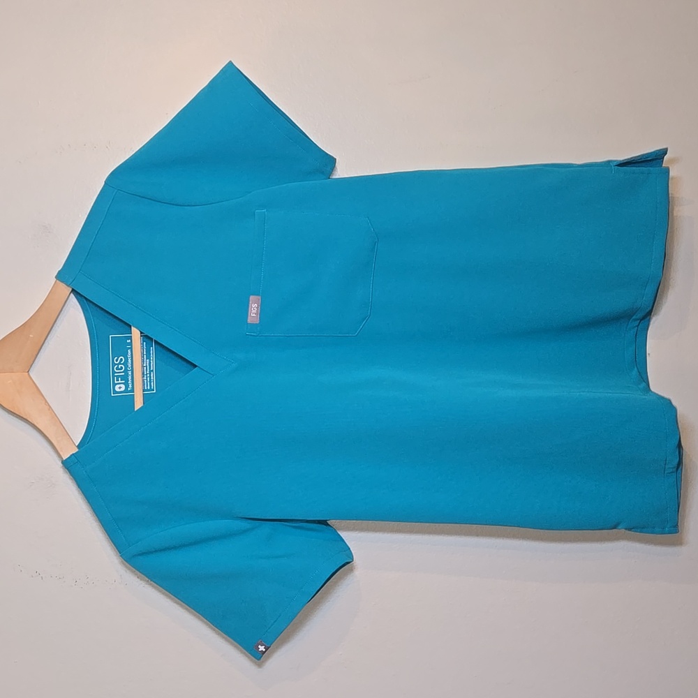 Figs Zamora Jogger Scrub Pants Catarina Top Set In Teal NWOT - Picture 7 of 16